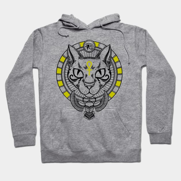 Egyptian cat Hoodie by M-HO design